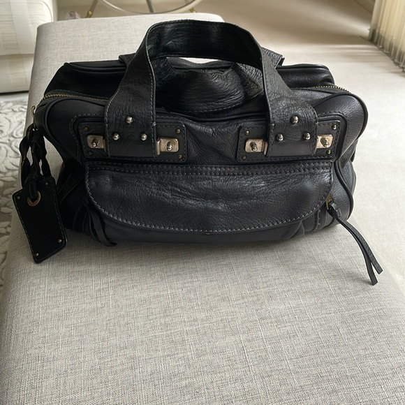 Chloe Handbags - Chloe black leather ACIER bag o/s